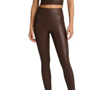 Commando Faux Leather Legging Chocolate Brown Size Small